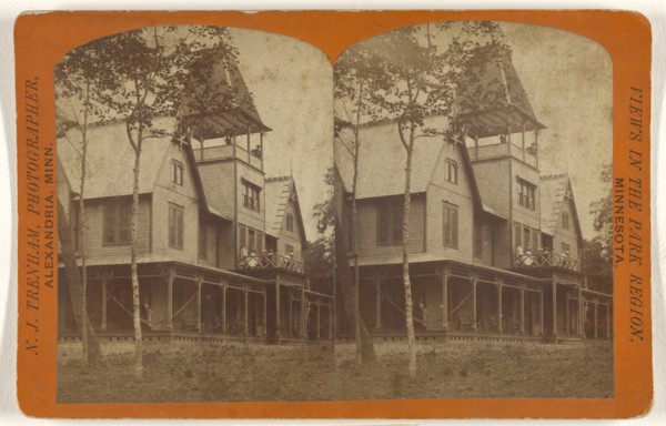 Hotel Alexandria, Geneva Beach, Alexandria, Minnesota; Newton J. Trenham, American, active Alexandria, Minnesota 1860s