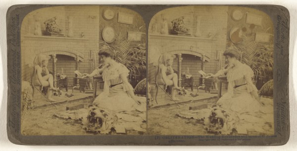 Obliteration - The Wedding Eve bonfire and farewell to former affections; Underwood & Underwood, American, 1881 - 1940s, 1901