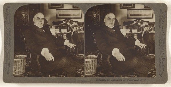 President McKinley, seated; Underwood & Underwood, American, 1881 - 1940s, about 1905; Gelatin silver print