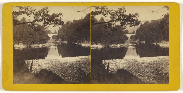 Bridge of Clunie, near Pitlochrie; James Valentine, Scottish, 1815 - 1879, 1870s; Albumen silver print