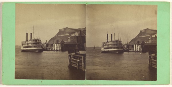 Quebec. Steamboat Quebec; L.P. Vallée, Canadian, 1837 - 1905, active Quebéc, Canada, 1865 - 1875; Albumen silver print