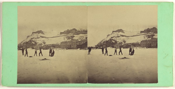 Quebec. Citadel from the Ice-bridge; L.P. Vallée, Canadian, 1837 - 1905, active Quebéc, Canada, 1865 - 1875; Albumen silver