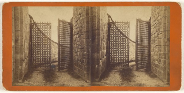 Citadel Gate; L.P. Vallée, Canadian, 1837 - 1905, active Quebéc, Canada, 1865 - 1875; Albumen silver print