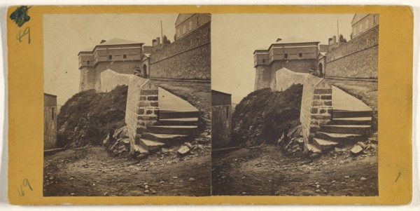 Hope Gate, Outside, L.P. Vallée, Canadian, 1837 - 1905, active Quebéc, Canada, 1865 - 1875; Albumen silver print