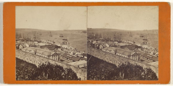 Quebec Harbour; L.P. Vallée, Canadian, 1837 - 1905, active Quebéc, Canada, 1865 - 1875; Albumen silver print