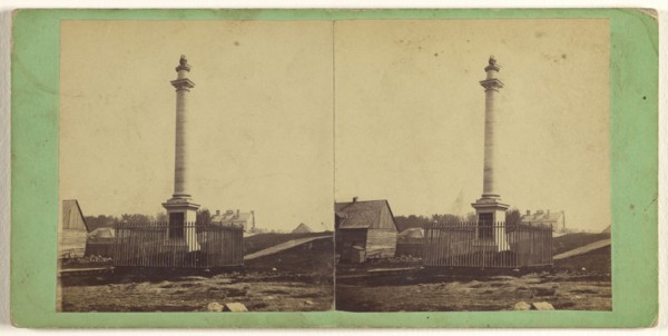 Wolfe's Monument; L.P. Vallée, Canadian, 1837 - 1905, active Quebéc, Canada, 1865 - 1875; Albumen silver print