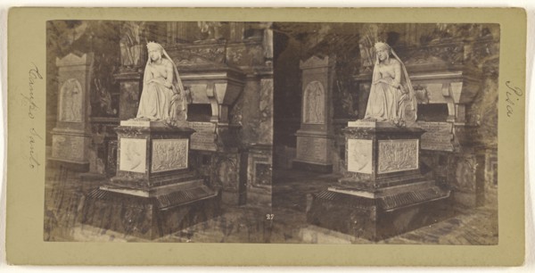 Pisa, Interior, Santo Campo; Enrico Van Lint, Italian, active Pisa, Italy 1850s - 1870s, about 1865; Albumen silver print