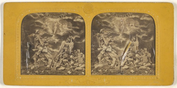 Resurrection; Adolphe Block, French, 1829 - about 1900, 1860s; Hand-colored Albumen silver print