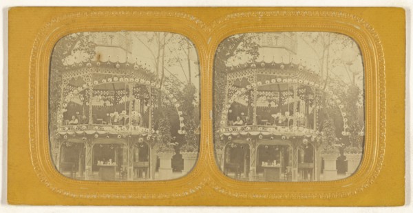 Bal du Chateau Rouge, Paris; E. Lamy, French, active 1860s - 1870s, 1860s; Hand-colored Albumen silver print