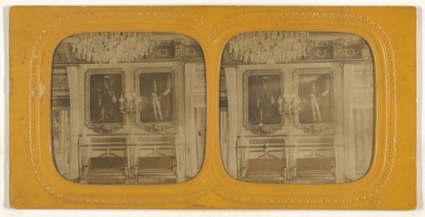 Salle de Marchaux, Tuileries; E. Lamy, French, active 1860s - 1870s, 1860s; Hand-colored Albumen silver print
