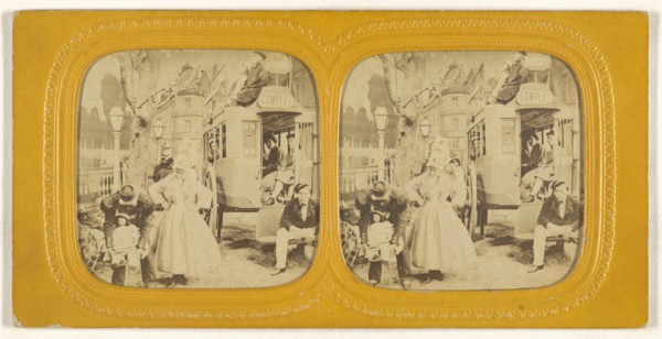 Scene of an  play; E. Lamy, French, active 1860s - 1870s, about 1868; Hand-colored Albumen silver print
