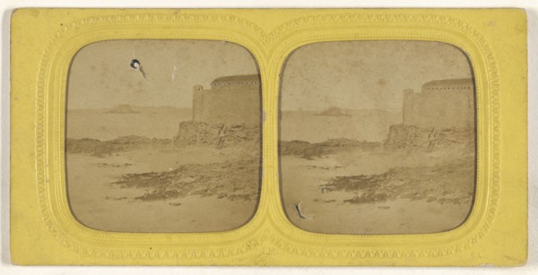 Pleine Mer a Sainte Malo; Jules Marinier, French, active 1860s, 1855 - 1865; Hand-colored Albumen silver print