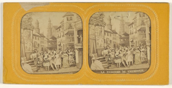La Princess de Trebizonde; French; 1855 - 1860; Hand-colored Albumen silver print