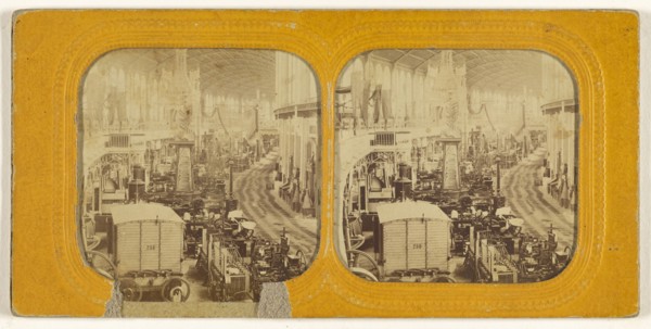 Vienna Exposition; about 1865; Hand-colored Albumen silver print