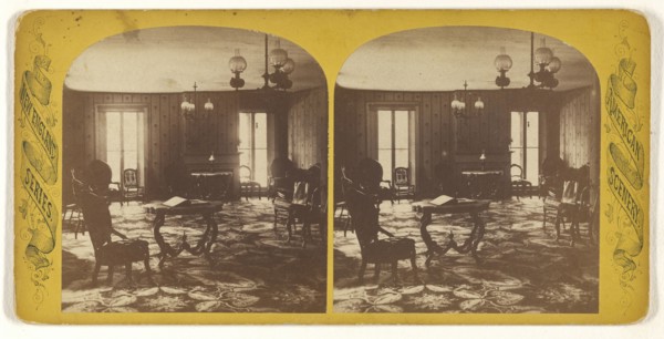 Parlor, Hotel Lancaster; Edward O. Waite, American, active 1880s, 1870s; Albumen silver print