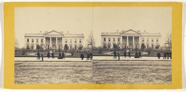 White House; George D. Wakely, American, active 1856 - 1880, 1866; Albumen silver print