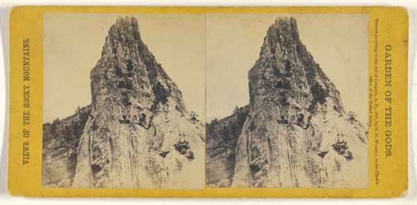 Garden of the Gods; George D. Wakely, American, active 1856 - 1880, 1867; Albumen silver print