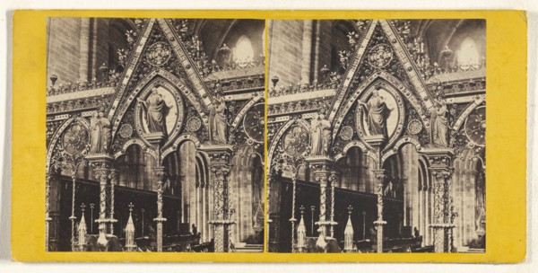 Hereford Cathedral. - Centre of Rood Screen; W. Harding Warner, British, 1816 - 1894, active Plymouth and Ross, England, 1860s