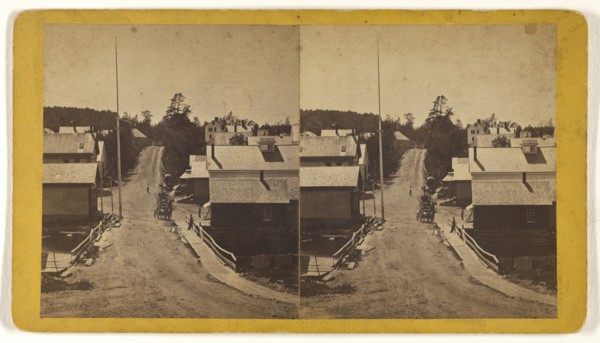 From Edw'd Swazey's Residence looking S.W; A.G. Webster, American, active 1870s, 1870s; Albumen silver print