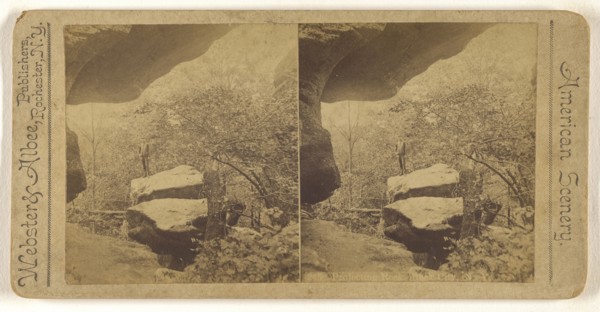 Projecting Rock. Rock City, N.Y; Webster & Albee; 1880s; Albumen silver print