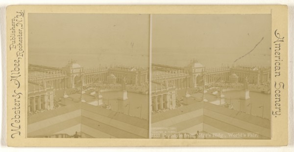 Peristyle from Mfgr's Bldg., World's Fair; Webster & Albee; 1893; Gelatin silver print