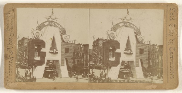 G.A.R. Arch, G.A.R. Meet, '97 Buffalo, N.Y; Webster & Albee; 1897; Gelatin silver print