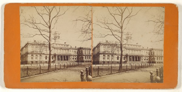 City Hall. New York; Attributed to Peter F. Weil, American, active New York, New York 1860s - 1870s, about 1865; Albumen silver