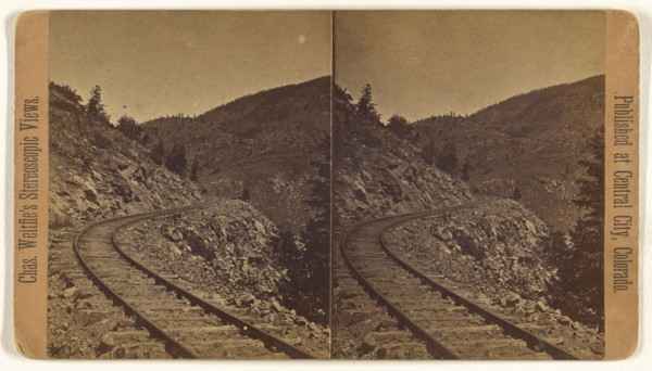 View on the Colorado Central R.R. from Black Hawk to Central City, Colorado; Charles Weitfle American, 1836 - after 1884