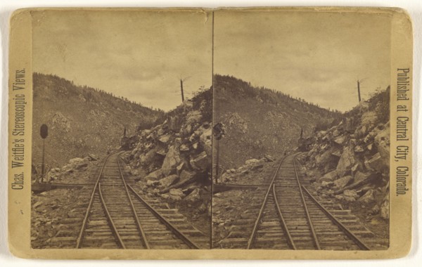 View on the Colorado Central R.R. from Black Hawk to Central City, Colorado; Charles Weitfle American, 1836 - after 1884