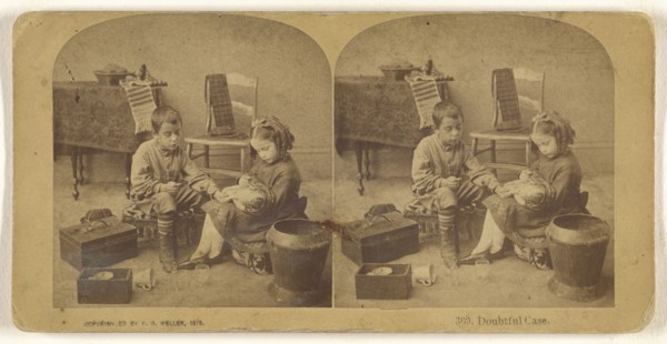 Doubtful Case; Franklin G. Weller, American, 1833 - 1877, 1875; Albumen silver print