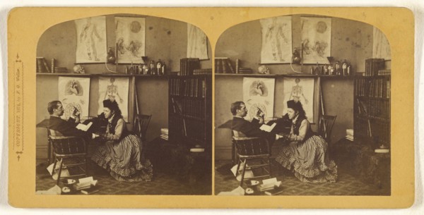 Future Courtship; Franklin G. Weller, American, 1833 - 1877, 1874; Albumen silver print