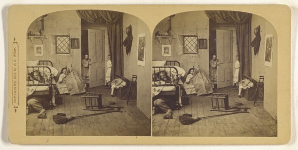 Hide and go Seek; Franklin G. Weller, American, 1833 - 1877, 1873; Albumen silver print