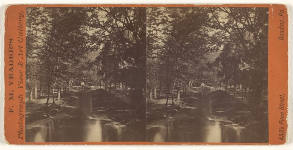 Litiz Springs, Lancaster Co; F.M. Yeager, American, active Reading, Pennsylvania 1870s, 1870s; Albumen silver print