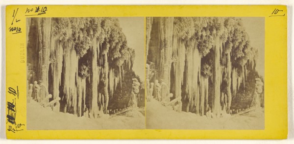Entrance under Horseshoe Fall: Below Table Rock. Niagara; Horatio Yeates, Irish, active Dublin, Ireland 1860s, April 1863