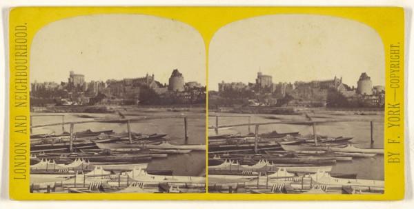 Windsor Castle From Eton; Frederick York, British, 1823 - 1903, 1865 - 1875; Albumen silver print