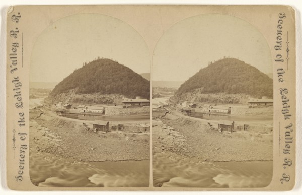 Bear Mountain, from Prospect Rock; James Zellner, American, active Pennsylvania 1870s - 1880s, about 1875; Albumen silver print