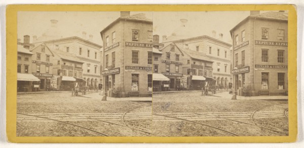 Post office, Providence, Rhode Island; American; about 1870; Albumen silver print