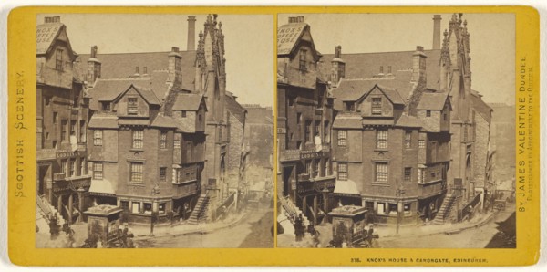 Knox's House & Canongate, Edinburgh; James Valentine, Scottish, 1815 - 1879, about 1870; Albumen silver print