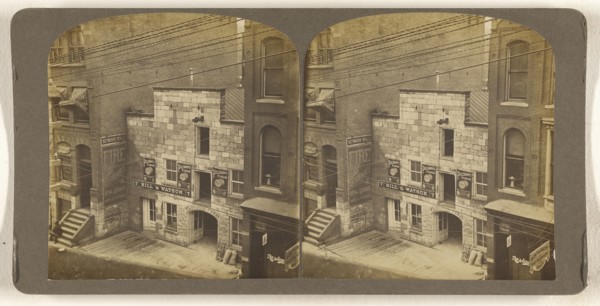 High angle view of Hill & Watson feed store; Julius M. Wendt, American, active 1900s - 1910s, about 1902; Gelatin silver print