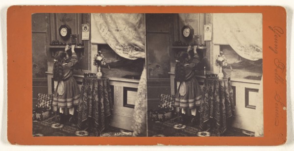 Aspiring; about 1865; Albumen silver print