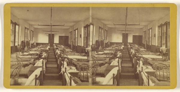 Prison, Albany, N.Y; American; about 1865; Albumen silver print