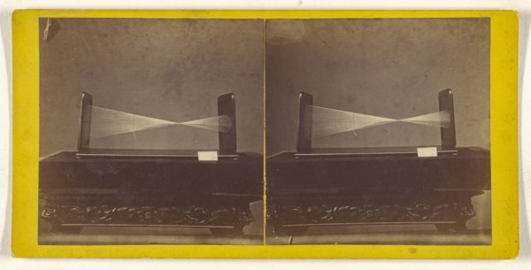 Model of a geometric shape; about 1860; Albumen silver print