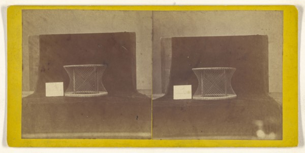 Model of a geometric shape; about 1860; Albumen silver print