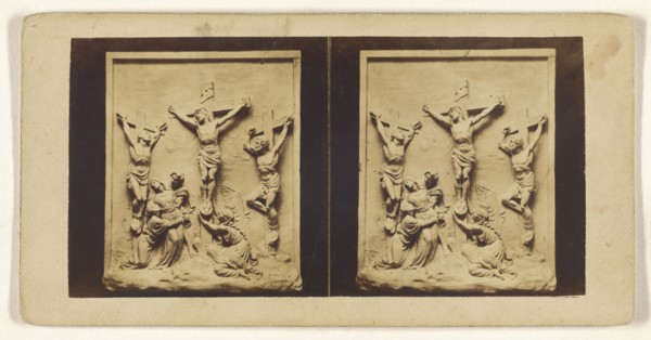 XII Station. Jesus meurt sur la croix; French; about 1860; Albumen silver print