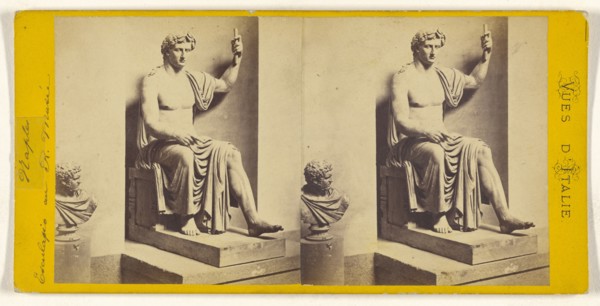 Naples. Esculapio au R. Musee; about 1865; Albumen silver print