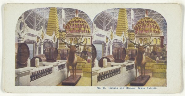 Indiana and Missouri Grain Exhibit; American; about 1900; Color Photomechanical