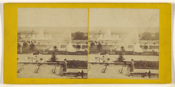 Grounds of Crystal Palace; British; 1851; Albumen silver print