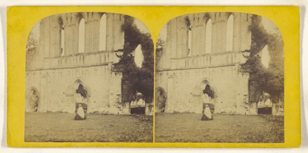 Byland Abbey; British; about 1860; Albumen silver print