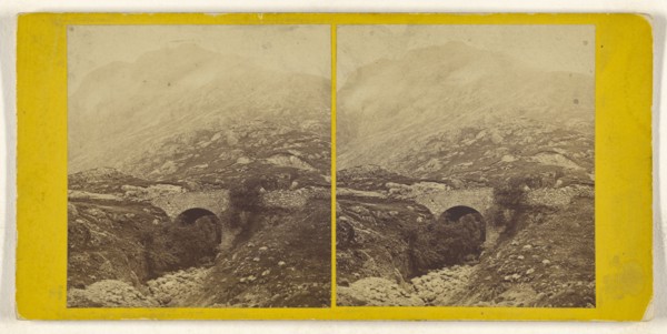 Bridge of the Three Waters, Glencoe; British; about 1860; Albumen silver print