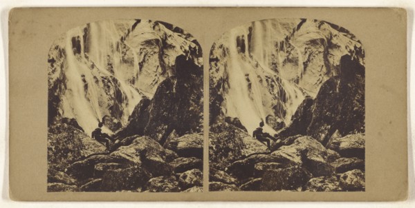Powerscourt Waterfall, Ireland; British; about 1865; Albumen silver print